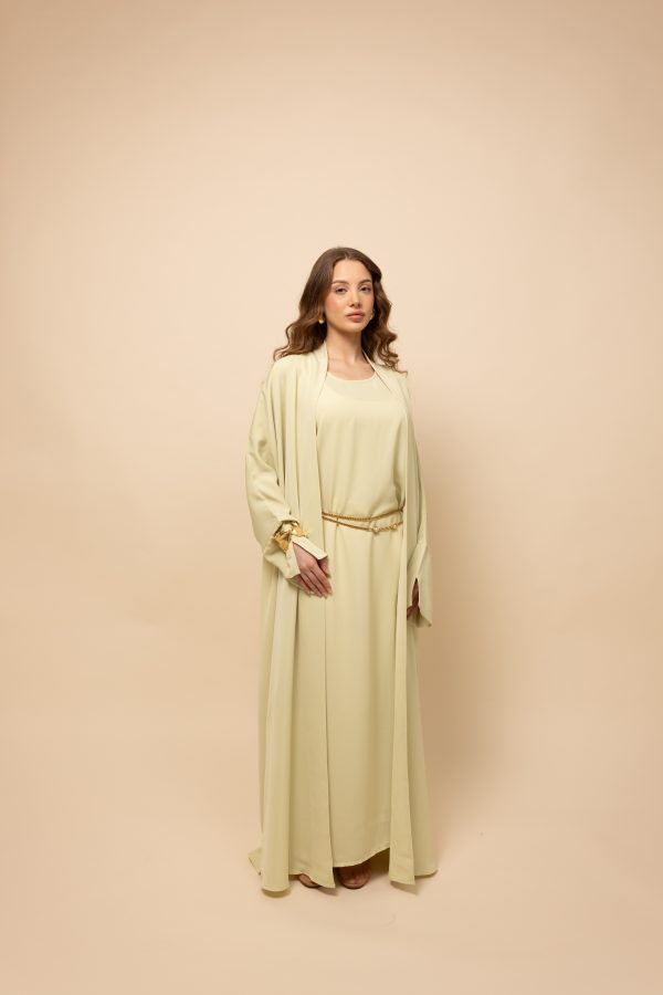 LIME GREEN ESSENTIAL ABAYA - Image 2