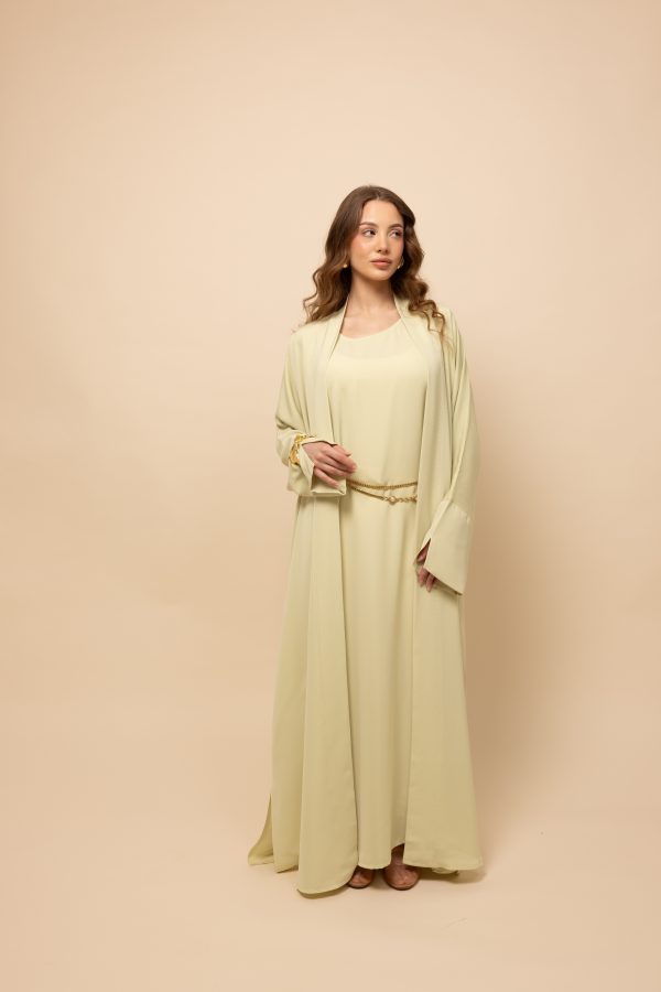 LIME GREEN ESSENTIAL ABAYA - Image 6