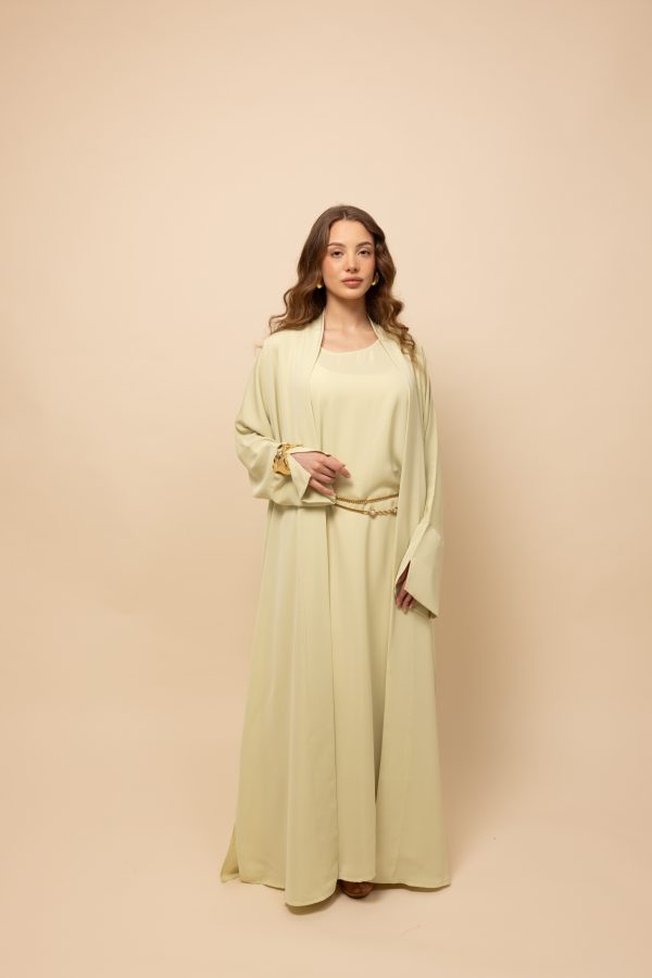 LIME GREEN ESSENTIAL ABAYA - Image 7