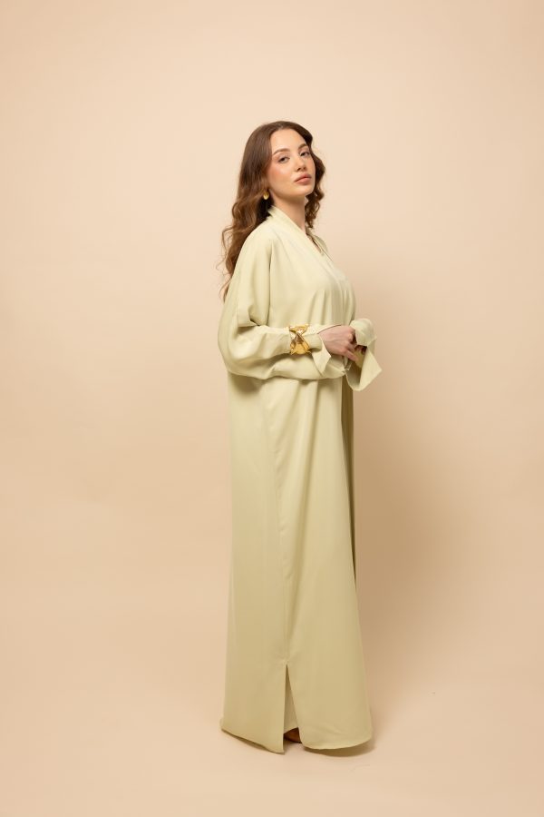 LIME GREEN ESSENTIAL ABAYA - Image 4